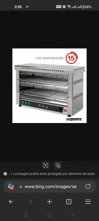 Tostadora industrial