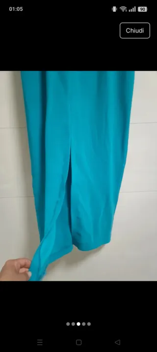 Abito da cerimonia donna blu petrolio