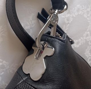 Bolso bandolera Tous negro piel