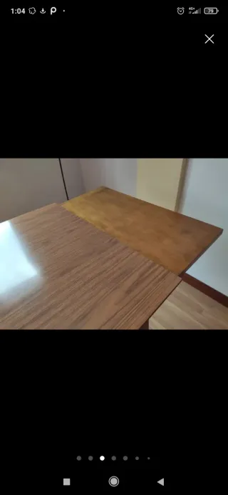 Mesa vintage extensible madera años 30