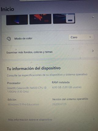 Portátil Acer Negro