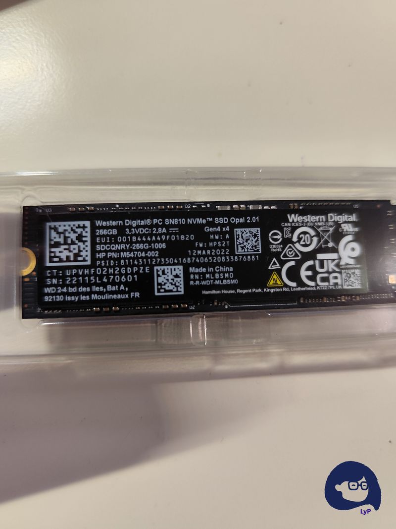 D14- LyP - Disco duro SSD M.2 NVMe WD 256GB afbeelding 3