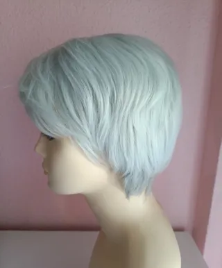 Peluca blanca nueva para oncología