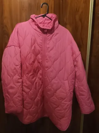 Parka rosa fucsia acolchada