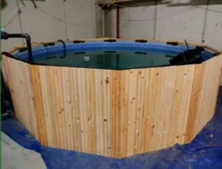 Estanque peces 10.000l con filtración