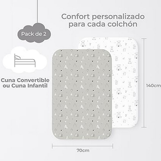 Lenzuola per culla con disegni per neonati