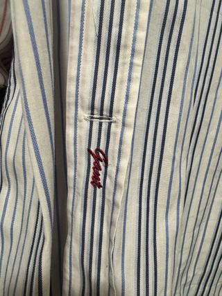 Camisa Gant Talla L Rayas Azul Blanco