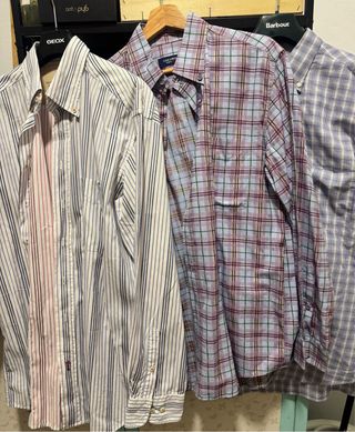 Camisa cuadros CARAMELO talla L