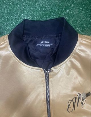 Bomber Million Taglia M Nero/Oro