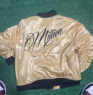 Bomber Million Taglia M Nero/Oro