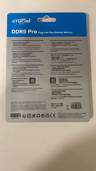 Crucial Pro DDR5 32GB (2x16GB) 6000MHz | CL48