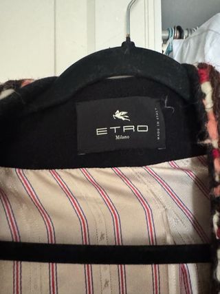 Etro Chaqueta Lana Bouclé Talla 42 NUEVA
