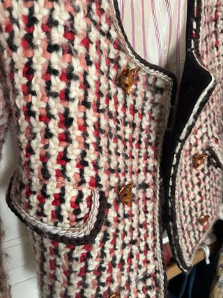 Etro Chaqueta Lana Bouclé Talla 42 NUEVA