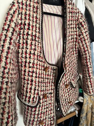 Etro Chaqueta Lana Bouclé Talla 42 NUEVA