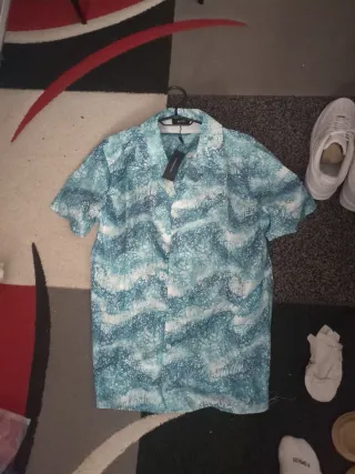 Conjunto Amiri Camiseta y Short Azul