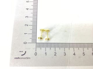 pendientes oro 18k con piedra