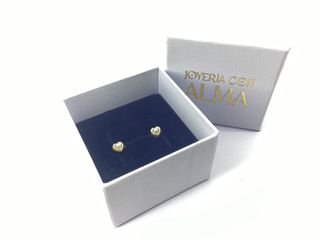 pendientes oro 18k con piedra
