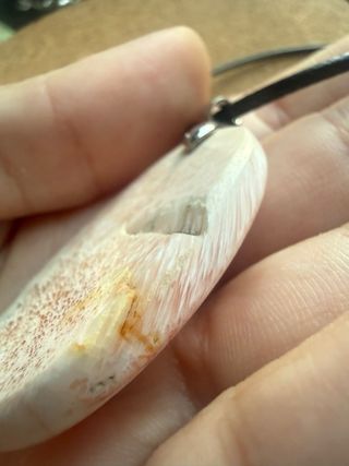 Colgante Escolecita y Estilbita Natural