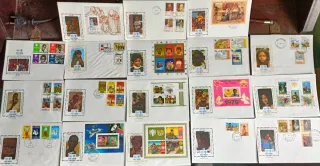 Selos e envelopes (FDC) 1° Dia - Ano Internacional