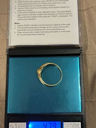 Anillo solitario oro18k con brillante