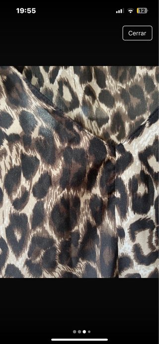 Camiseta leopardo manga larga talla M