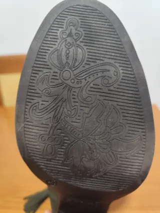 Botas Carmela Mujer Verde Talla 40.