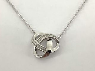 collar plata 925mm con piedra con circonita 19 5cm