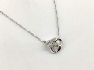 collar plata 925mm con piedra con circonita 19 5cm