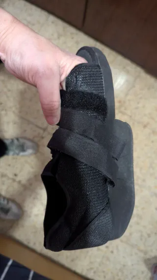 Zapato ortopédico postoperatorio negro talla M