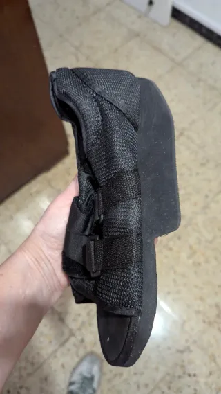 Zapato ortopédico postoperatorio negro talla M