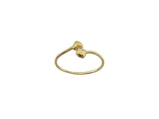 anillo oro 18k con circonita t. 21 (19,42 mm)