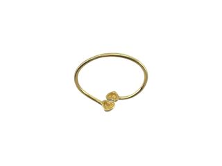 anillo oro 18k con circonita t. 21 (19,42 mm)