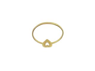 anillo oro 18k con piedra con circonita t. 21 (19,42 mm)