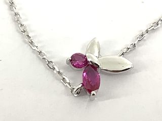 cadena plata 925mm con piedra con circonita 19 2.5cm