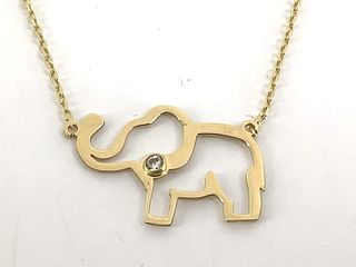 cadena oro 18k con piedra con circonita 22cm