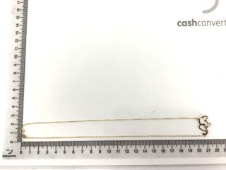 cadena oro 18k con piedra con circonita 22cm