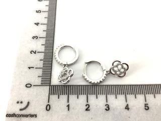 argollas plata 925mm con piedra con circonita