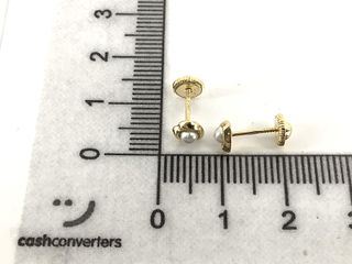 pendientes oro 18k con piedra