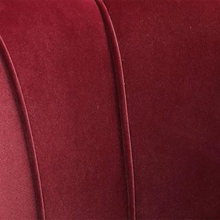 Sillón Concha, Sillón Vintage, Sillón Para Dormitorio Y Sala, Diseño Elegante, Con Respaldo Alto, 76X67X74Cm, Rojo Oscuro