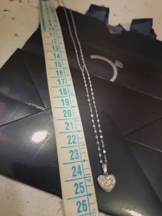 Collana Cuore Oro bianco 18k