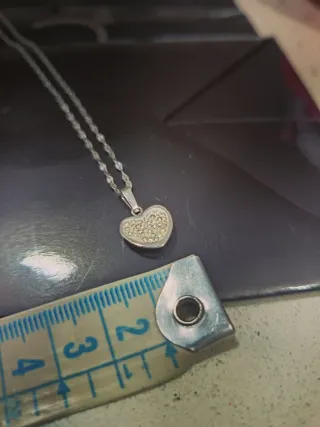 Collana Cuore Oro bianco 18k