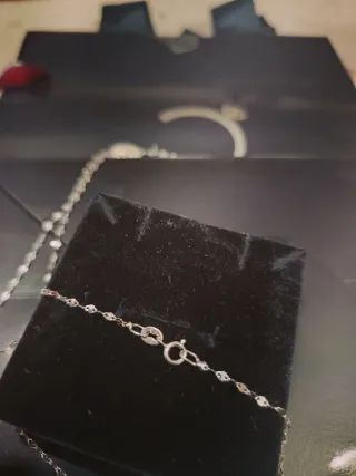 Collana Cuore Oro bianco 18k