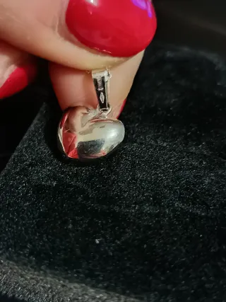 Collana Cuore Oro bianco 18k