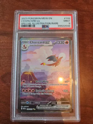 Charizard ex 199/165 PSA 9 Inglés