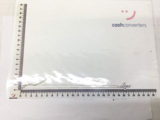 cadena plata 925mm con piedra con circonita 19 2.5cm