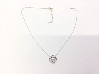 cadena plata 925mm con piedra con circonita 19 2.5cm