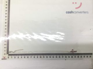 cadena plata 925mm con piedra con circonita 19 2.5cm