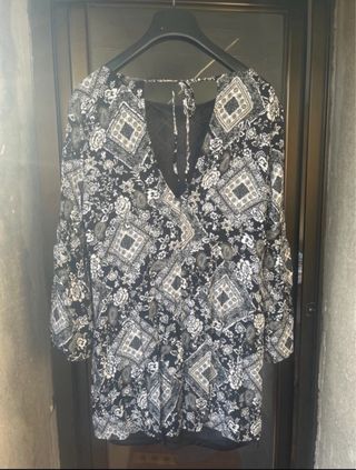 Camisa larga hippie talla M