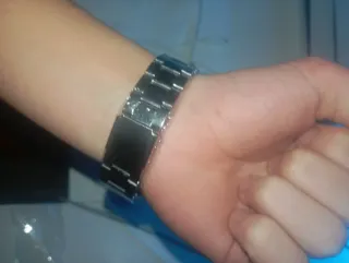 Reloj Geneva Negro y Plateado