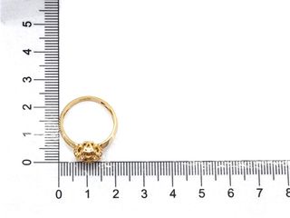 sortija oro 18k con piedra con circonita